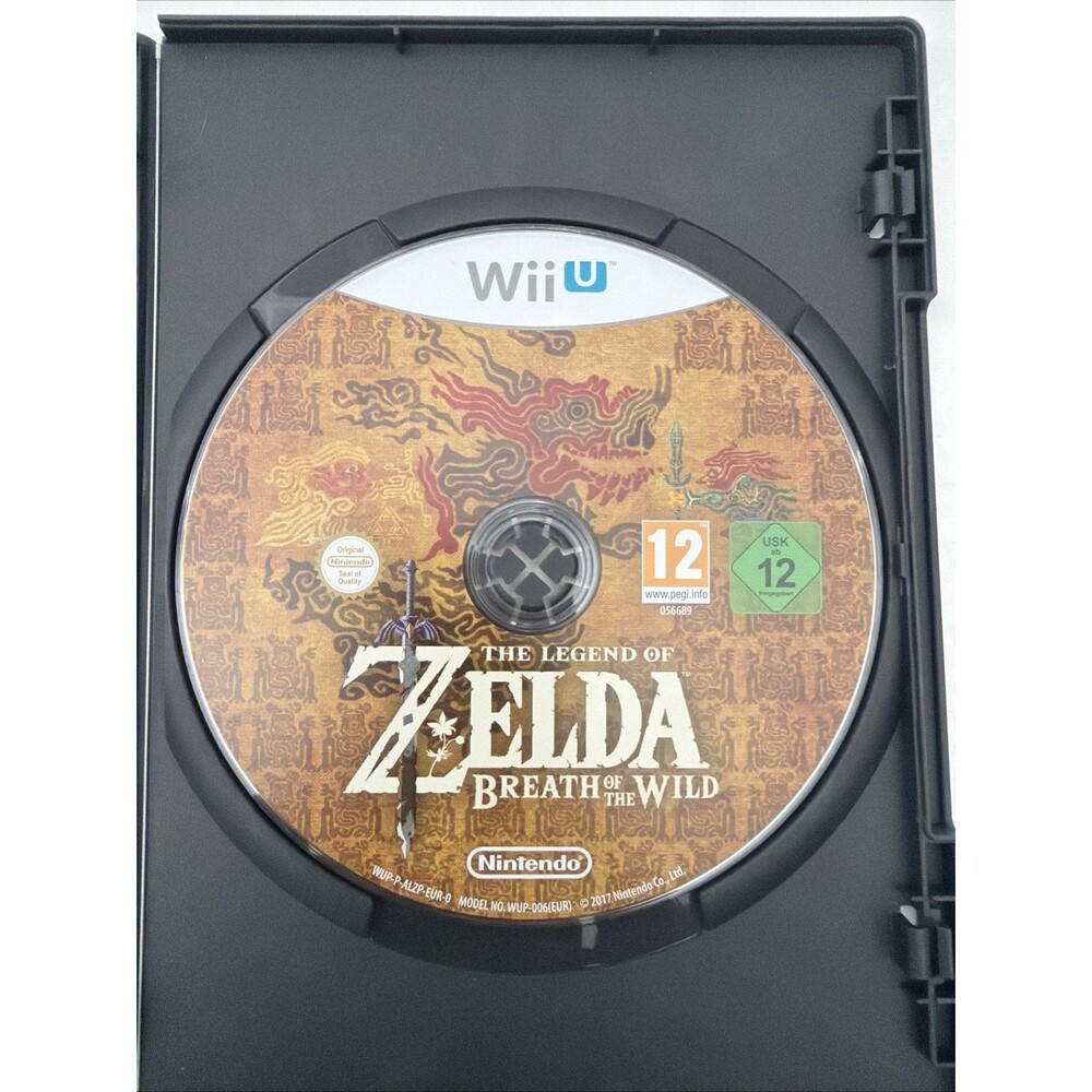 Zelda Breath of the Wild Nintendo Wii U PAL Version Disc Only - Tested